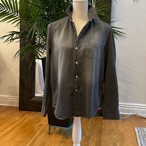 Frank & Eileen Famous Denim Distressed Eileen Shirt Size M